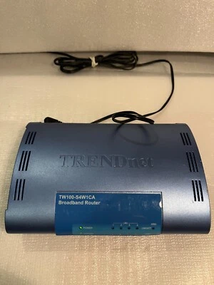 TRENDnet 4-Port Broadband Wired Router TW100-S4W1CA - Tested - Image 1 of 4