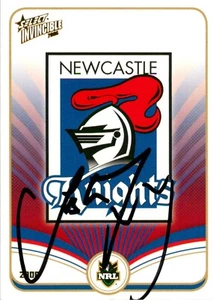 Signed 2006 Newcastle Knights NRL Select Invincible Card - Josh Perry - Picture 1 of 3