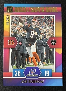 Joe Burrow 2022 Panini Donruss Road To The Super Bowl Inserto Cincinnati Bengal - Foto 1 di 2