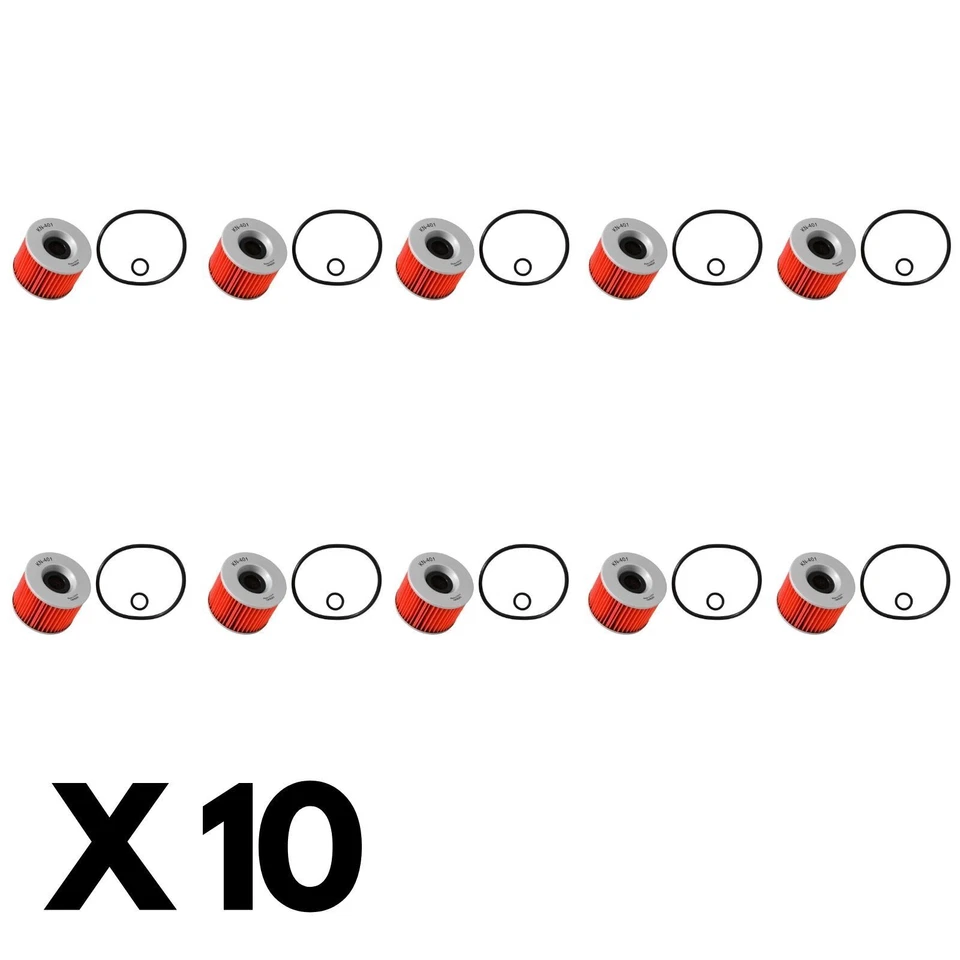 Paquete de 10 filtros de aceite K&N para Kawasaki KZ1000 J 1981-1983 Foto 1 de 1
