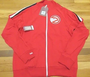 MITCHELL NESS NBA HWC ATLANTA HAWKS TERRY TRACK JACKET SIZE L - Picture 1 of 3