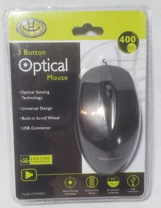 Gear Head Optical Mouse 3 Button USB Model OM3400U -400 dpi PC & Mac Compatible - Picture 1 of 2