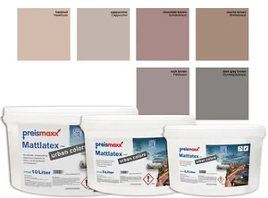 Mattlatex Latexfarbe braun matte Farbe hohe Deckkraft Wandfarbe 2,5L | 5L | 10L - Bild 1 von 8