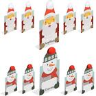 Christmas Table Settings / Name Place Cards Pack of 10 - Santa and Snowman