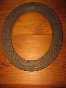 ANTIGUO MARCO DE MADERA OVALADO VICTORIANO MARCO CUADROS 1900s - Imagen 1 de 2