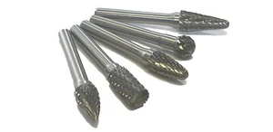 NUEVO JUEGO DE BROCAS DE DOBLE DIAMANTE DE 5 PIEZAS 1/4"" CARBURO DE TUNGSTENO - Imagen 1 de 2