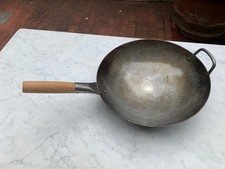 Craft Wok Wok Tradizionale in Acciaio al Carbonio Battuto a Mano