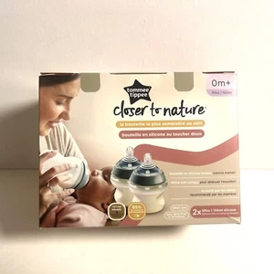 Tommee Tippee Closer to Nature 150 ml/5fl oz Feeding Bottles - 2 x Bottles - Picture 1 of 4