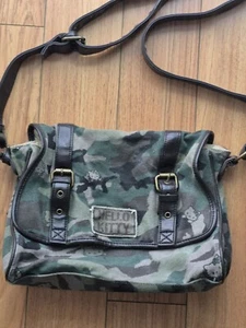 Vintage Hello Kitty Fatigue Loungefly Lovers Canvas/Faux Leather Shoulder Bag - Picture 1 of 23