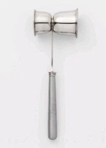 Stainless Steel and Aluminum Jigger - Threshold 8.3" x 3.1" - Picture 1 of 2