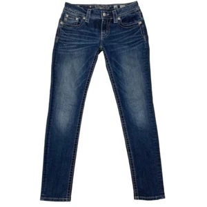 Miss Me Skinny Jeans Damen Medium Wash Blau Größe 28 - Bild 1 von 15