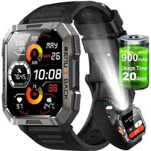 Military Smart Watches for Men(Answer/Dial) 1.83''Rugged Health Fitness Tracker - Picture 1 of 12