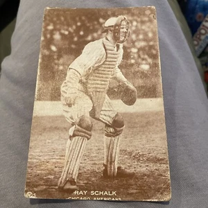1922 Eastern Exhibit Ray Schalk Chicago White Sox HOF Postcard WS SGC 1 Rare - Picture 1 of 5