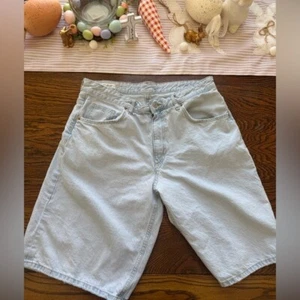 ZARA MENS DENIM JEAN SHORTS SIZE 36 EUC - Picture 1 of 12