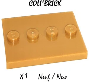 Lego 88646 - 1x Socle Support de minifig / Tile Modified 3x4 - Pearl Gold - Neuf - Imagen 1 de 1