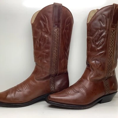 VTG WOMENS COLE HAAN COUNTRY COWBOY SNIP TOE BROWN BOOTS SIZE 8.5 M runs big - Image 1 of 4