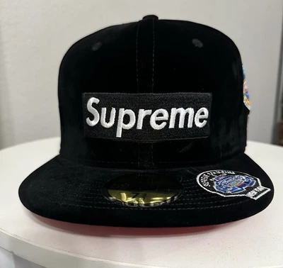 Supreme Championships Box Logo Velvet New Era 59Fifty Size 73/8 - Image 1 of 4