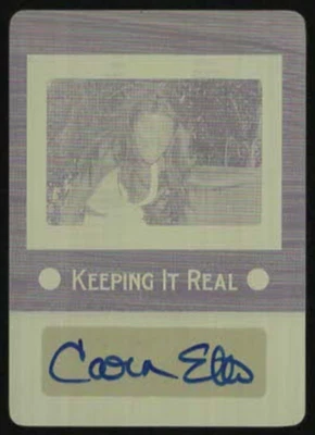 2012 Leaf Pop Century CARMEN ELECTRA Autograph Yellow Printing Plate Auto #1/1 - Image 1 of 2