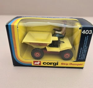 Corgi 403 Thwaites Tusker Skip Dumper Boxed - Picture 1 of 10