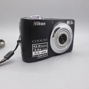 Nikon Digital Camera Coolpix L22 12.0MP Black Tested *Read* - Picture 1 of 9