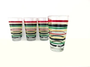 Vintage Fiestaware Tumblers Libbey Mambo Coordinates 14oz Set Of 4 - Picture 1 of 5