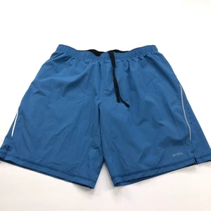 Skora Qwick Dry Large (Fits 32W) Compression Lined 9" Elastic Waist Shorts Blue - Picture 1 of 7