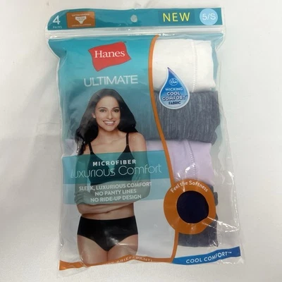 Hanes Ultimate Brief Underwear,Cool Comfort Microfiber, Low Rise,4 Pack SIZE 5/S - Image 1 of 2