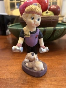 AEROBICS GIRL FIGURINE~Porcelain~5.5” x 2.5” ~ I Can’t Make Out The Brand ~ VGC~ - Picture 1 of 7
