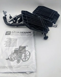 NEW Medline Standard Wheelchair Footrest Pair w/ Manual K1/K2/K3/K4 - Picture 1 of 2