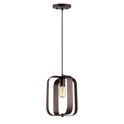 Forte Lighting 2640-01-32 Signature Mini Pendant Antique Bronze - Image 1 of 3