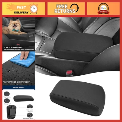 Funda reposabrazos Nissan Máxima Altima 2009-2018 vinilo cuero cojín almohadilla negro Foto 1 de 4