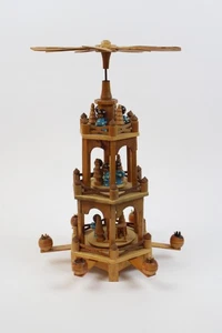 Weihnachtspyramide Erzgebirge Engelsorchester Krippe Kerzenhalter (449-33 I9) - Bild 1 von 13