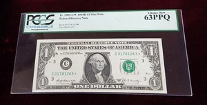 Fr. 1905-C* 1969-B $1 FRN | STAR  PCGS 63 PPQ | Star Replacement - Picture 1 of 2