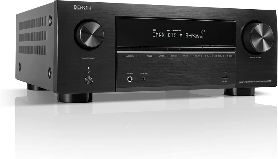 Denon AVC-X3800H 9.4-Kanal AV-Receiver 8K HEOS WLAN IMAX Dolby Atmos Schwarz - Bild 1 von 4