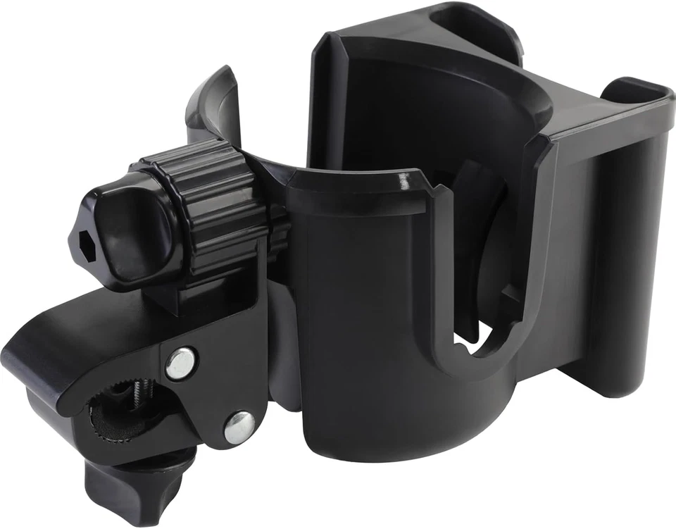 Portavasos Universal para Cochecito con Soporte para Teléfono, Portabotellas Giratorio 360° con Foto 1 de 4