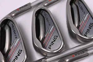 Ping Karsten 2014 Irons / 6-PW+SW / Orange Dot / Senior Flex Ping KS 40I Shafts - Picture 1 of 7