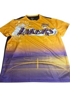 T-shirt manica corta stampa Los Angeles Lakers taglia 3XL FISLL - Foto 1 di 3