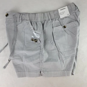 Sonoma Goods For Life mittelhohe graue Damenshorts Übergröße 0X Kordelzug - Bild 1 von 9