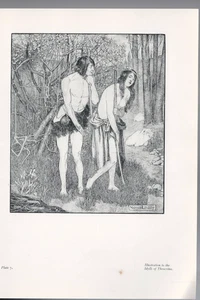 IMPRESIÓN NORMAN LINDSAY, 1931, ILUSTRACIÓN A LOS IDILIOS DE TEÓCRITO - Imagen 1 de 1