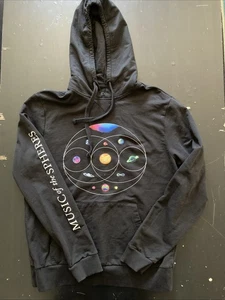 Coldplay 2023 Music of the Spheres Concert Tour Hoodie Large Hooded Sweatshirt - Picture 1 of 5