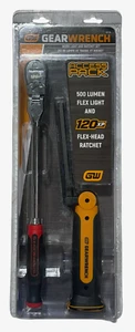 GearWrench 3/8" Drive 120XP Flex Head Ratchet 500 Lumen Flex Light Set - Picture 1 of 1