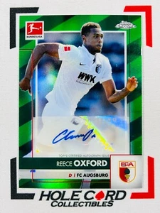 REECE OXFORD 2020-21 Topps Chrome Bundesliga Auto Green Refractor 37/99 一 - Picture 1 of 3