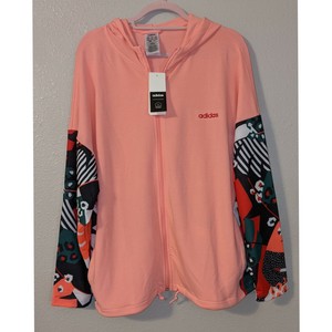 adidas cropped hoodie orange