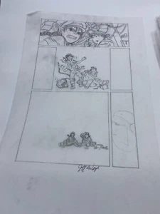 Arte de composición preliminar original de Jeff Weigel mecánica cuántica 12"" x18"" #JW - Imagen 1 de 2