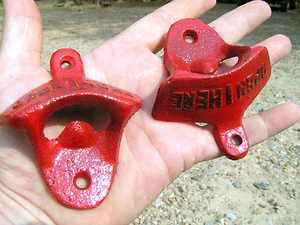 DIEZ abridores de botellas de hierro fundido rojo - Imagen 1 de 12