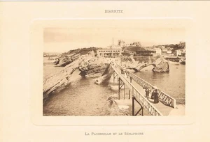 BIARRITZ The Gateway and the Semaphore Animated Map 145 x 210 mm circa 1900-1910 - Picture 1 of 1
