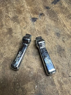 Vintage Old H C Hot Cold Bathroom Sink Faucet Brass Handles Set Pair Parts USA - Image 1 of 4