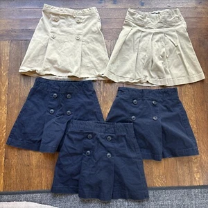 Size 8 Girls Uniform Skirts (skort Style) Old Navy Children’s Place Lot - Picture 1 of 14