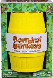 Spin Master Games, Barrel of Monkeys, Retro Linking Fun for Preschoolers, Family - Picture 1 of 12
