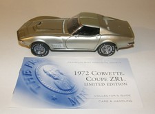1972 Franklin Mint Chevrolet Corvette ZR 1 Coupe, S11E887, LE 62 of 350